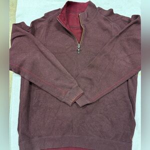 Tommy Bahama Maroon Zip-Up Sweater